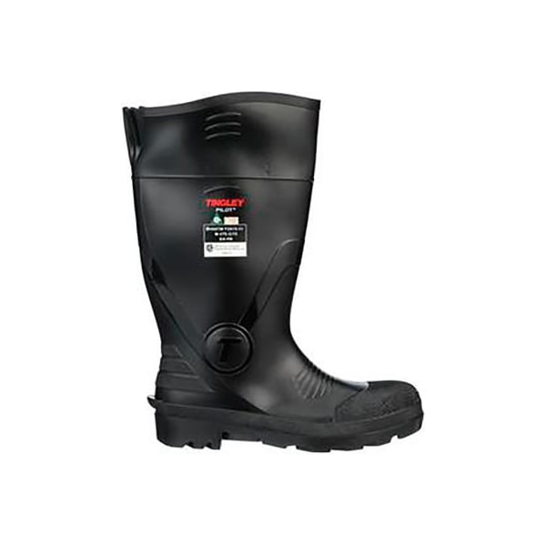 Tingley Rubber Boots, Steel Toe, 15" Height, Black, 8 31341.08 - main